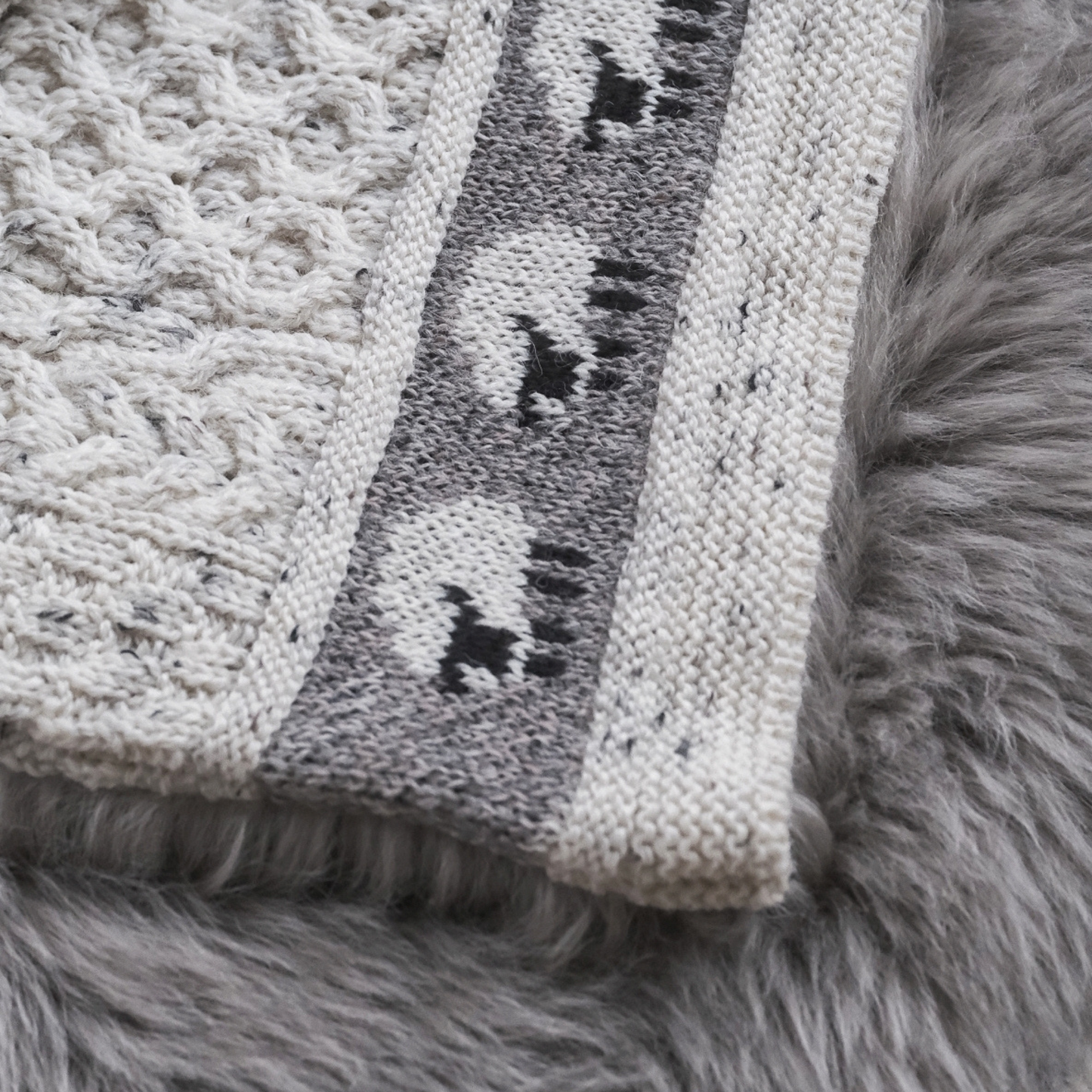 Children's Aran Sheep Sweater in Nep