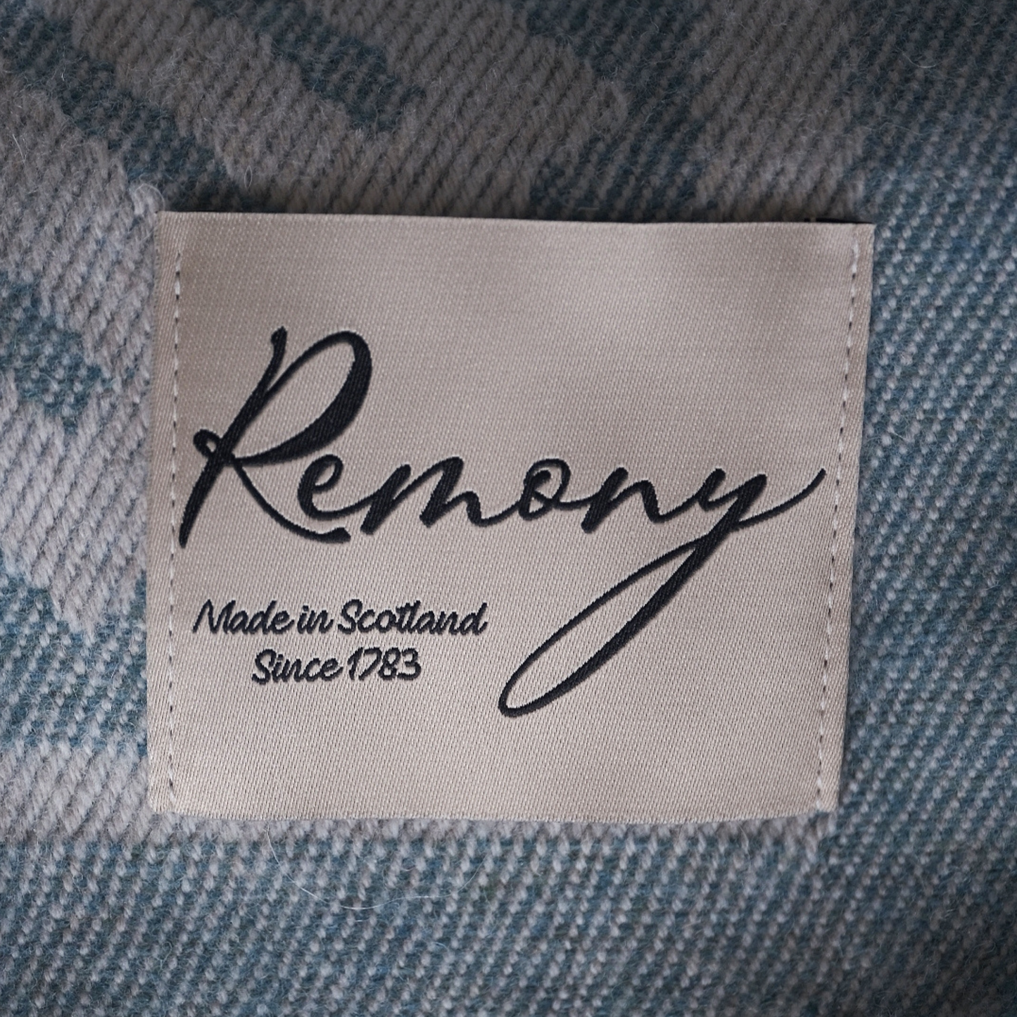 Fortriu Wool Throw in Woad