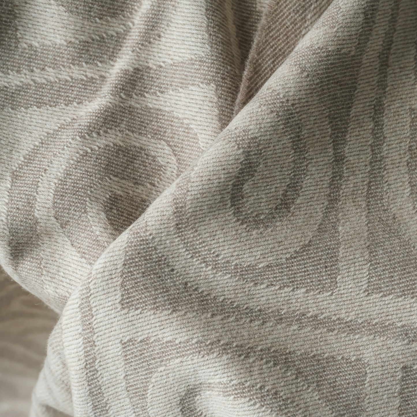 Fortrui Wool Throw in Stone
