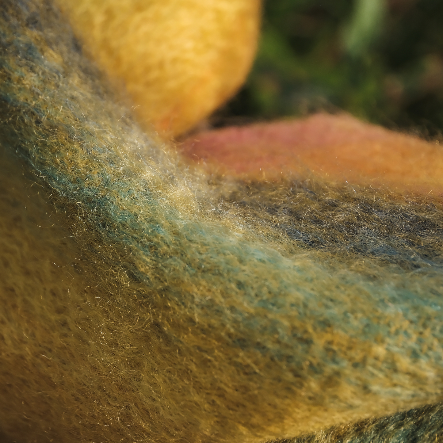 Mohair Scarf in Gold