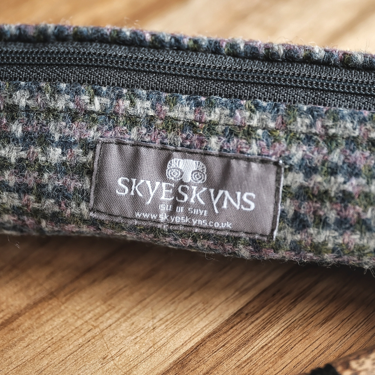 Skye Tweed Pencil Case in Heather or Grey