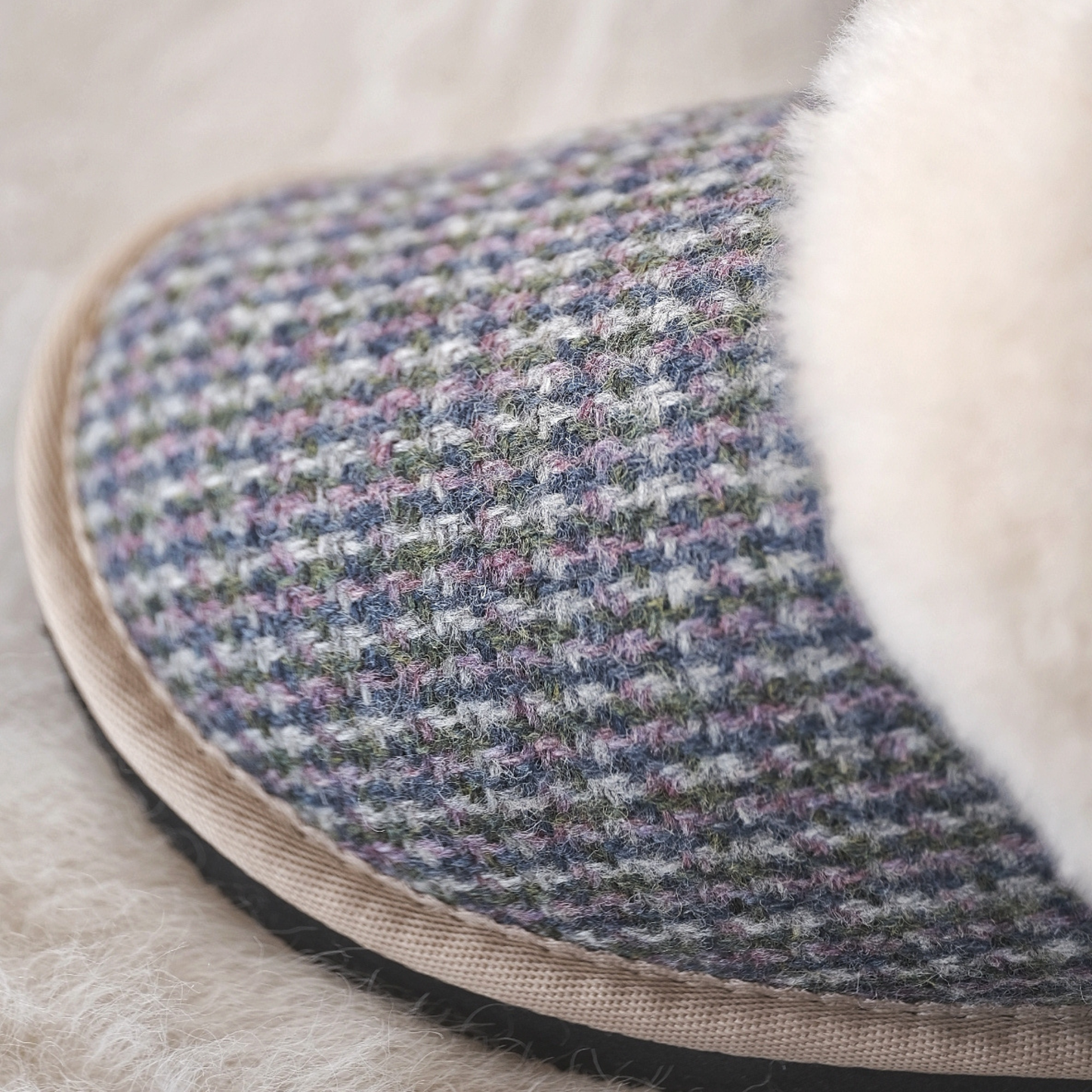 SKYE TWEED MULE SLIPPERS (UK 4-8)