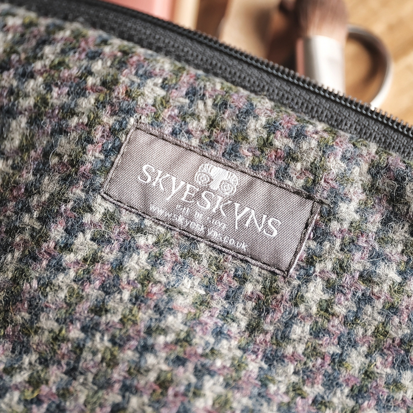 Skye Tweed Cosmetic Pouch