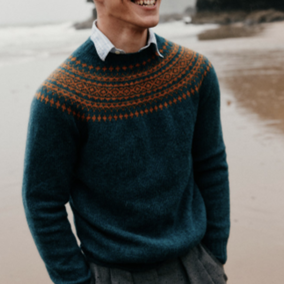 Rannoch Sweater in Tempest Amber