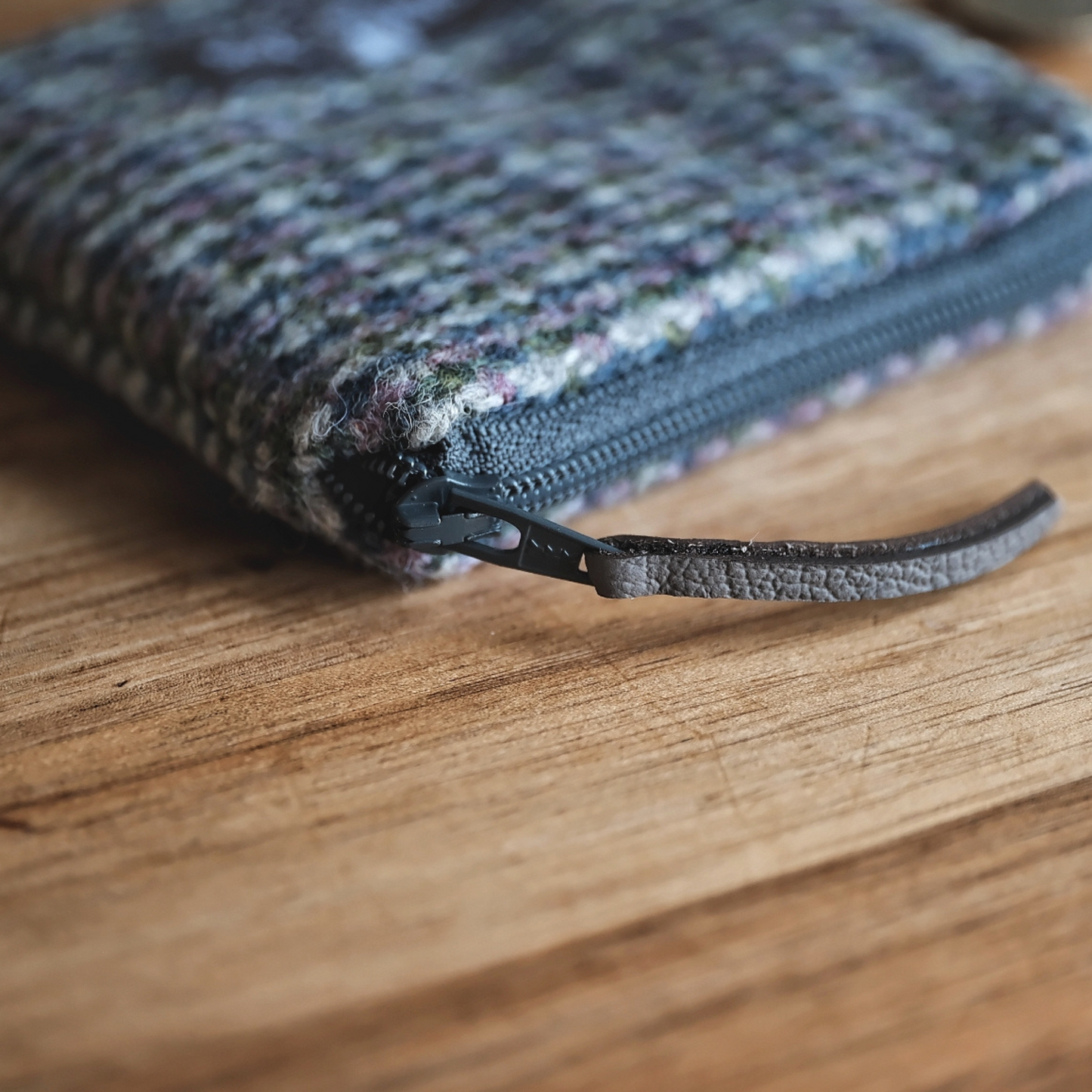 Skye Tweed Small Coin Purse in Heather