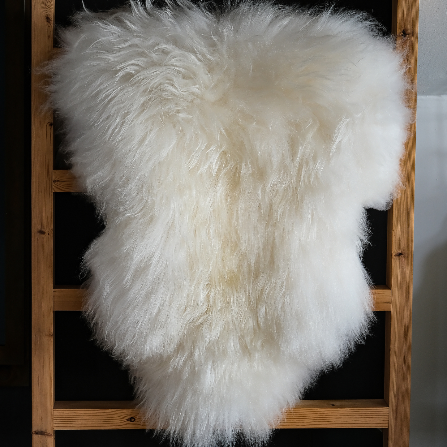 Icelandic White Sheepskin Rug / Throw