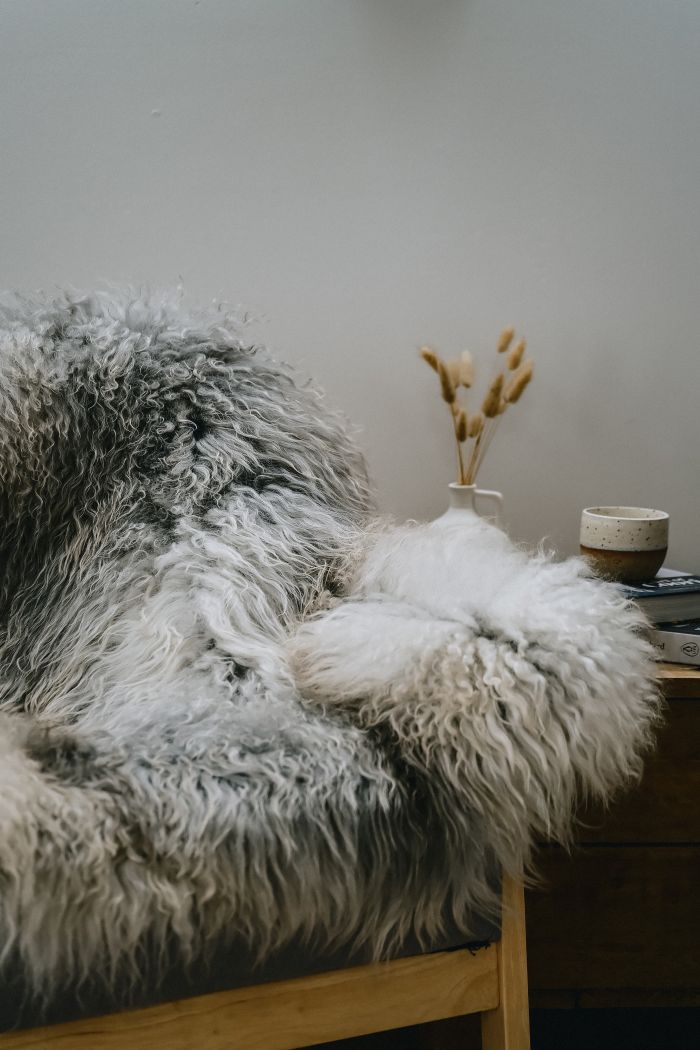 Light Norse XL Sheepskin Rug / Throw