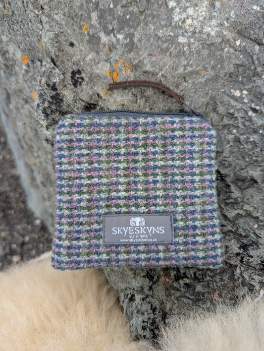 Small (Coin) Skye Tweed Purse in Heather