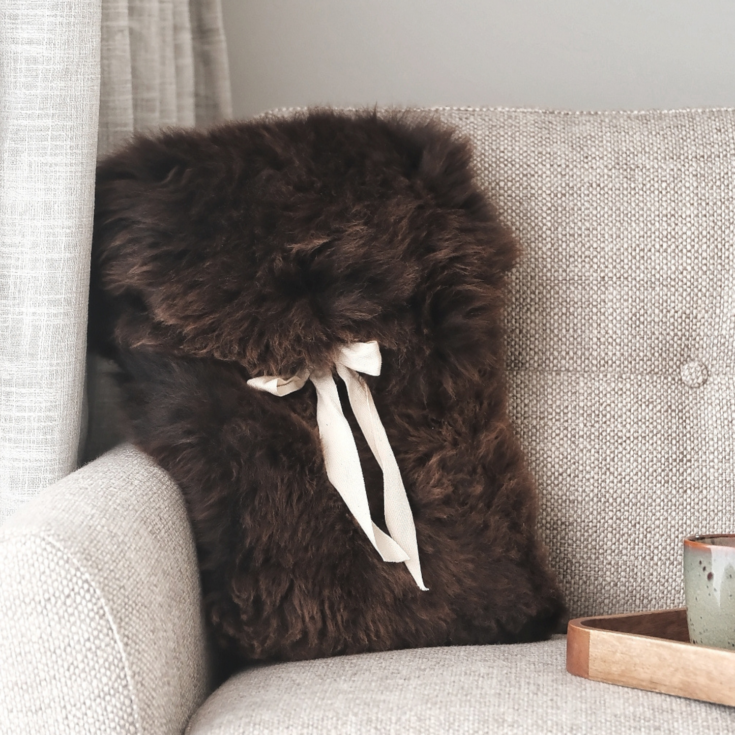 Large Sheepskin Snuggle in Brown