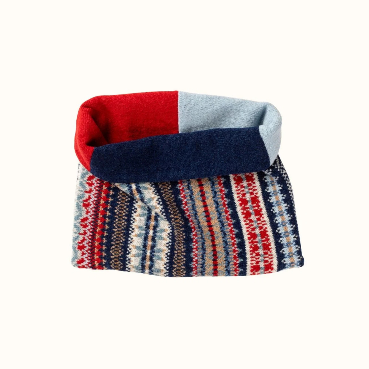 Stobo Snood in Navy Reflection