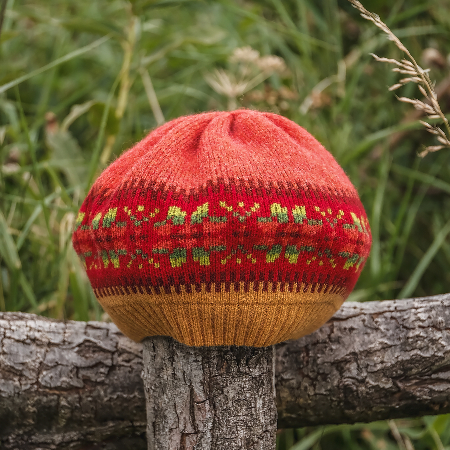 Islay Beret in Pumpkin