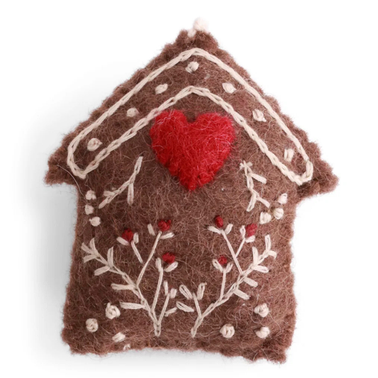 Embroidered Gingerbread House